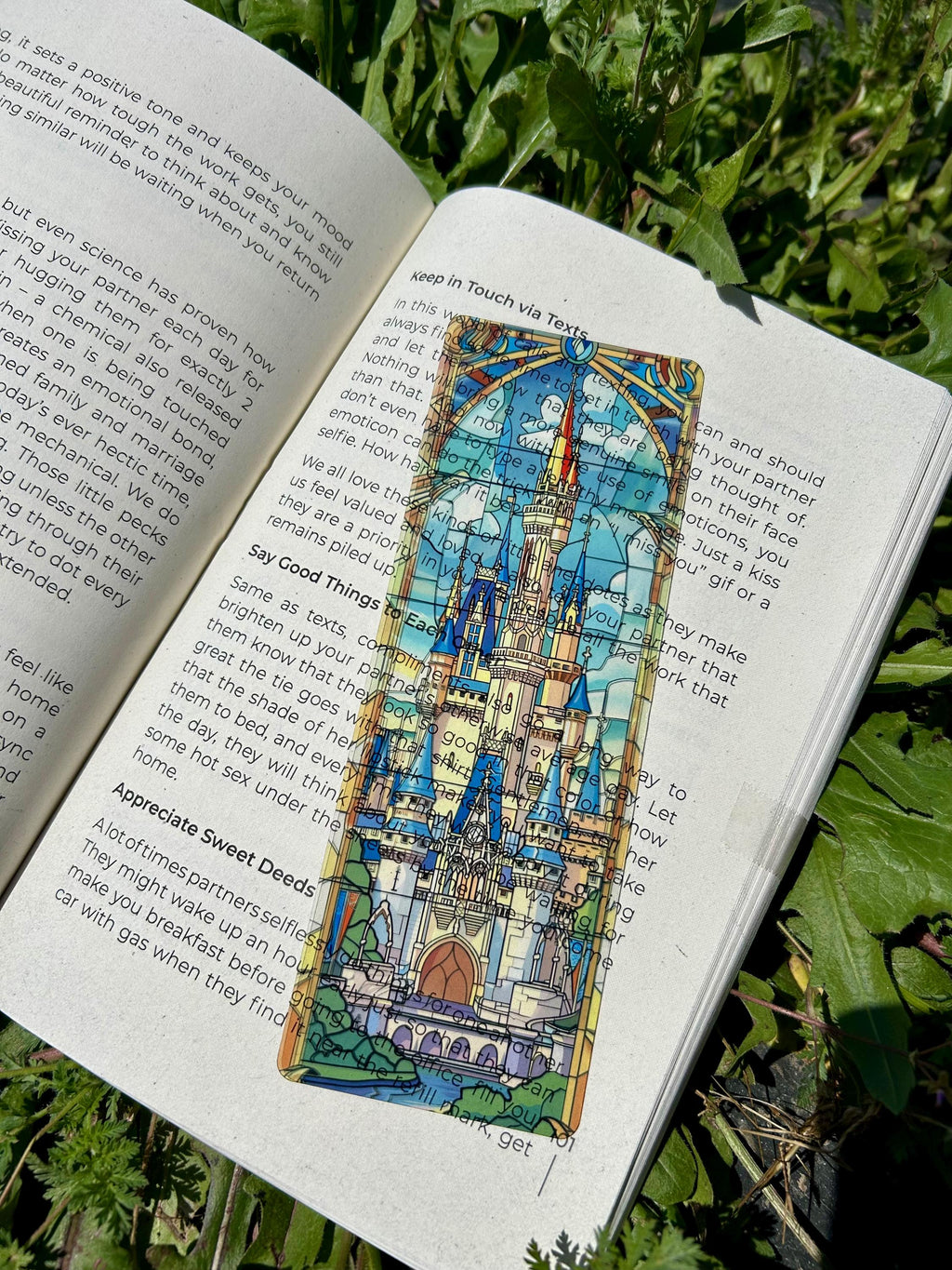 Magical Kingdom Castle Stained Glass Bookmark