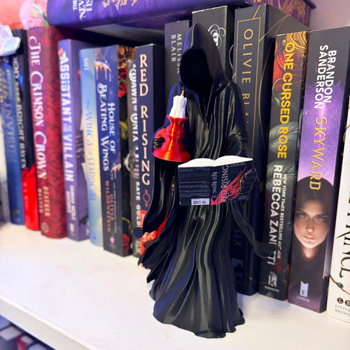 3D Printed Reaper Reading a Book