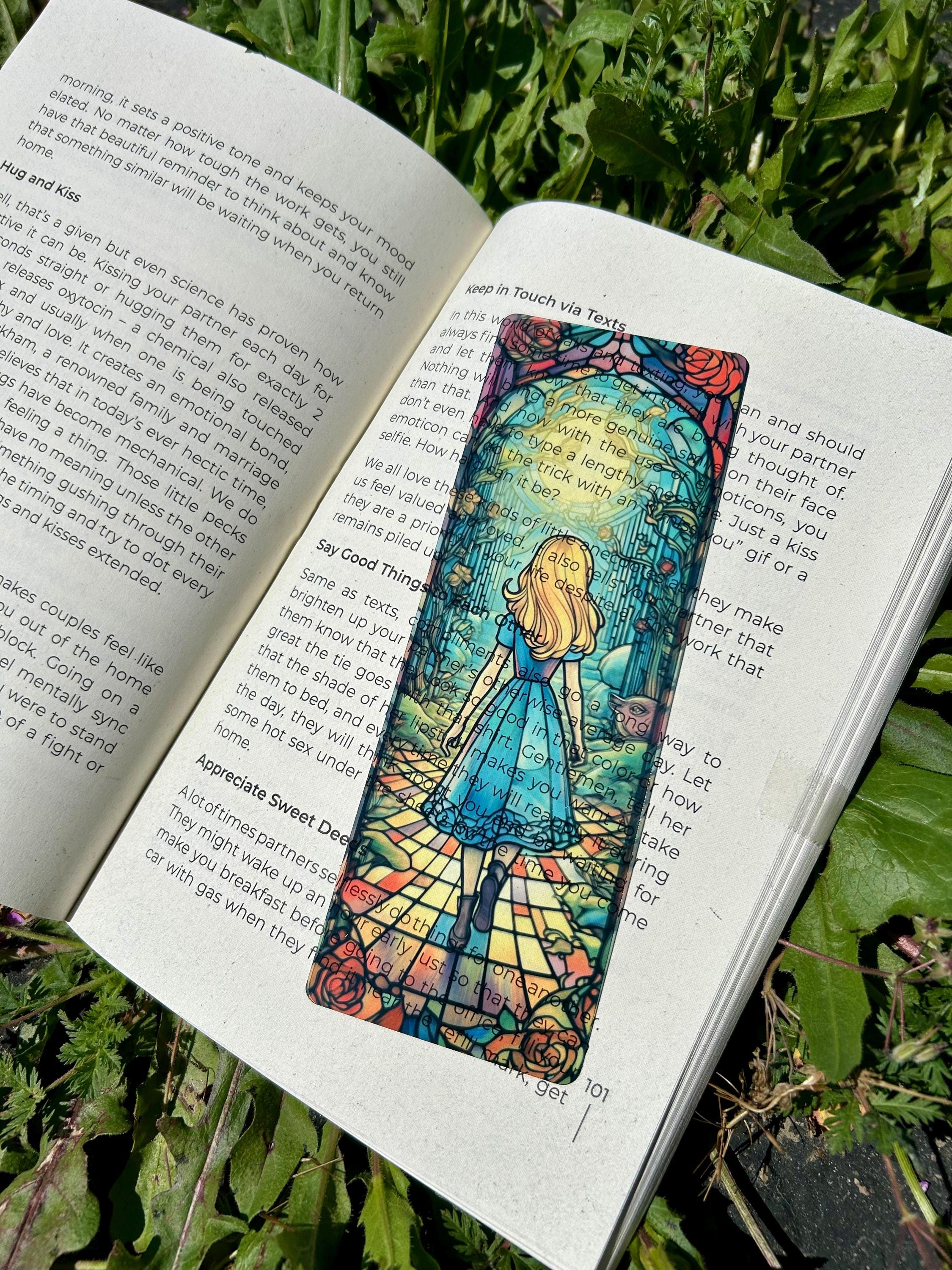 Wonderland Stained Glass Bookmark