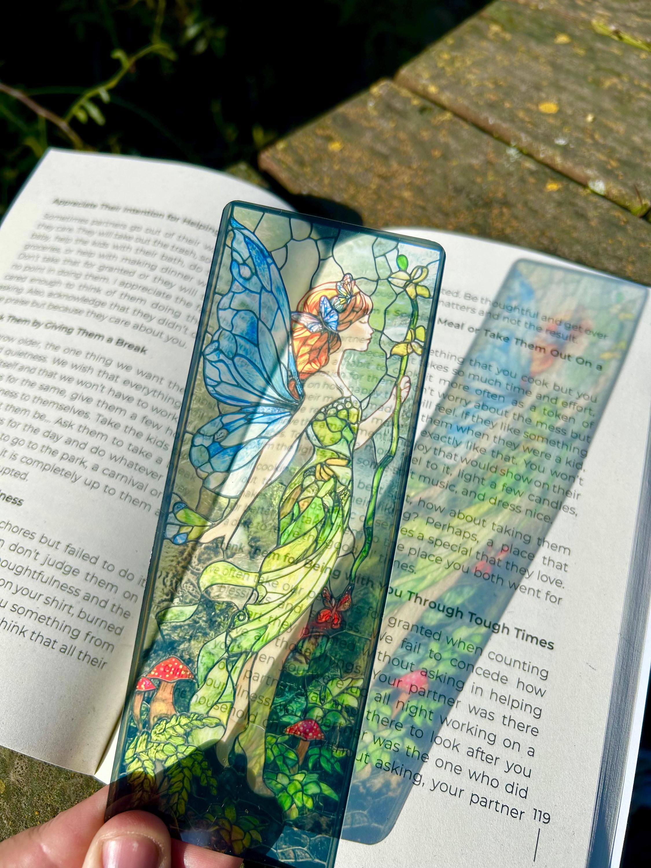 She Was a Fairy Stained Glass Bookmark