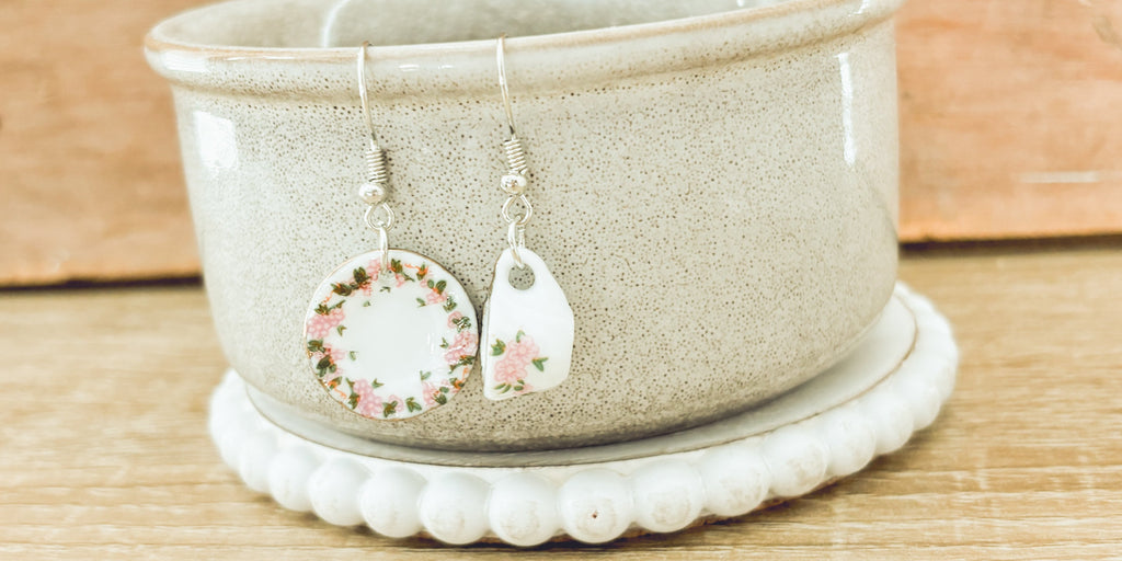 Tea Cup Earrings - Pink