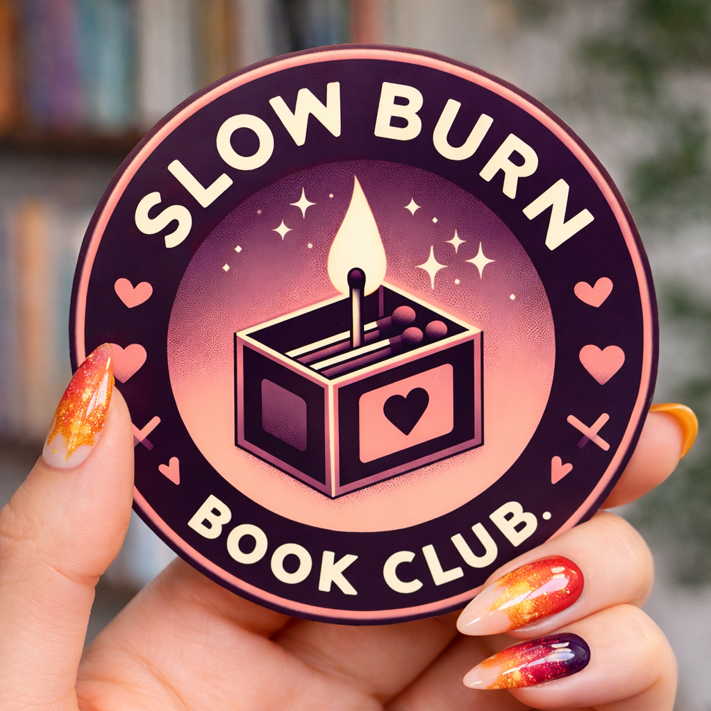 Slow Burn Book Club Vinyl Bookish Sticker