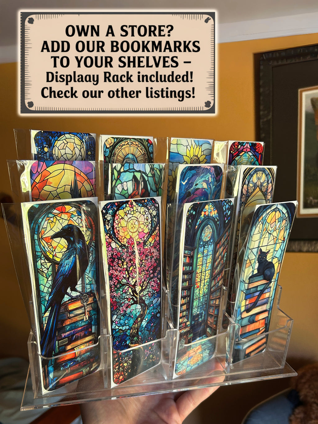Magical Kingdom Castle Stained Glass Bookmark