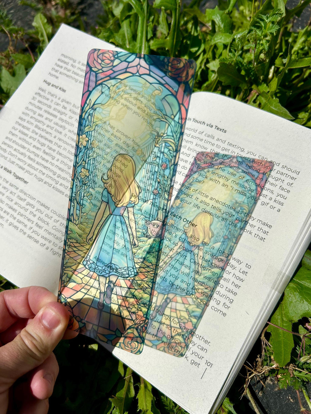 Wonderland Stained Glass Bookmark