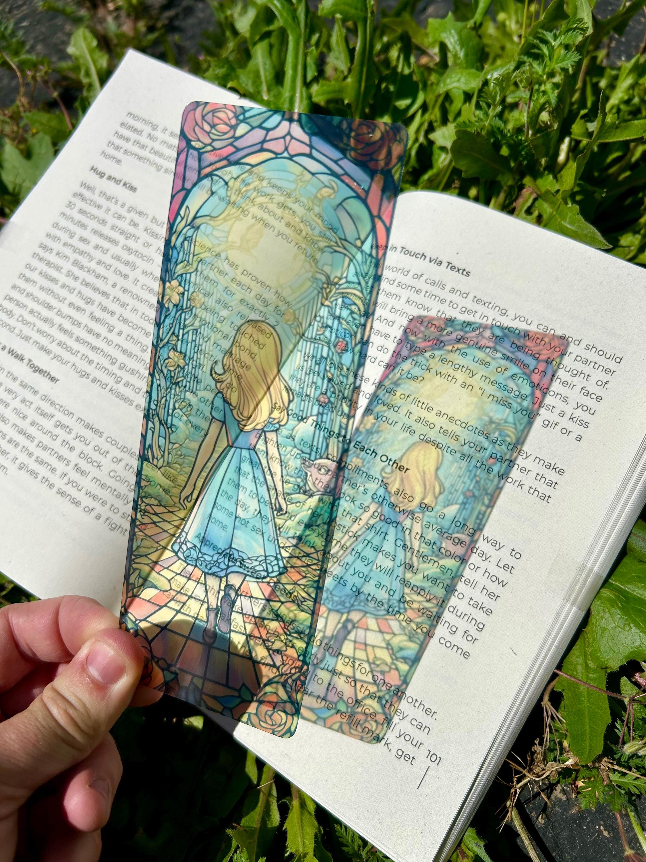 Wonderland Stained Glass Bookmark